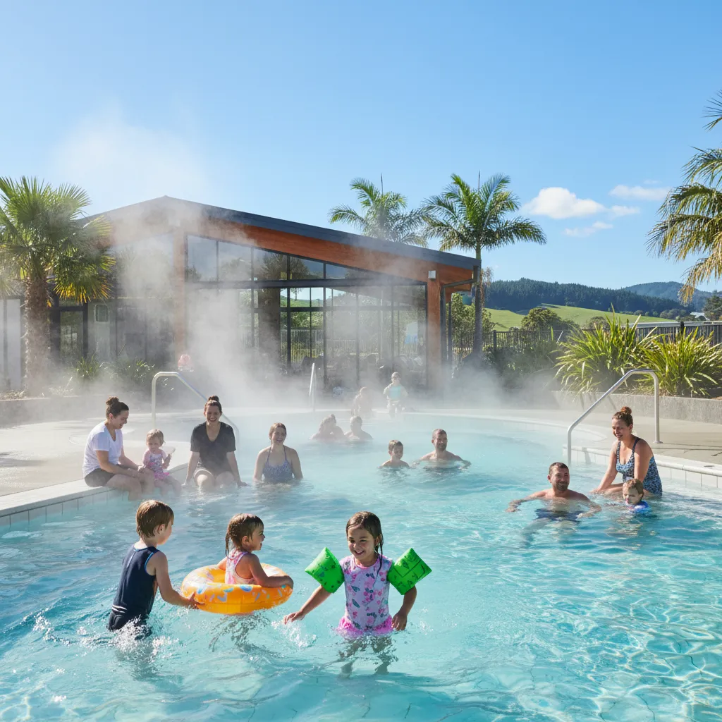 Maurie Kjar Memorial Swimming Pool complex in Kawerau