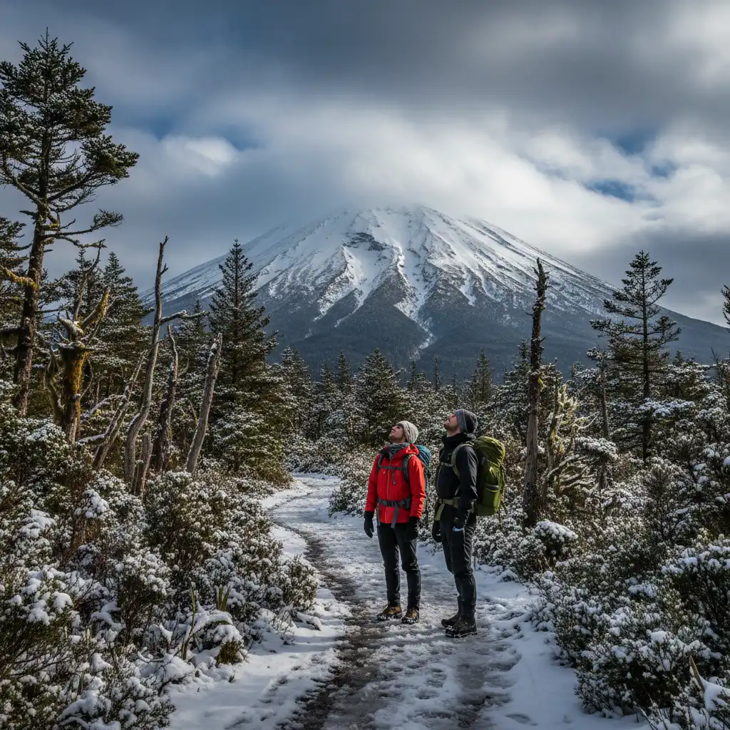 Winter hiking safety on Mt Putauaki