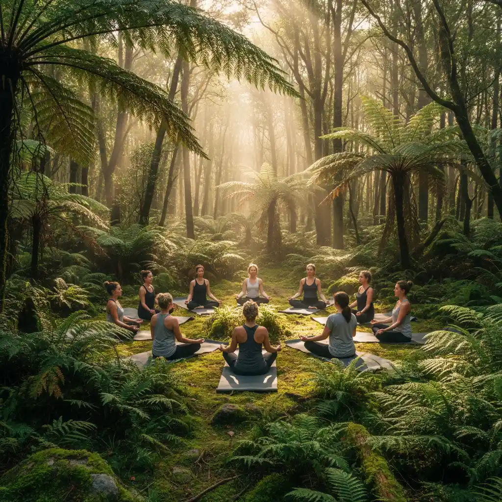 Yoga workshops Bay of Plenty forest setting