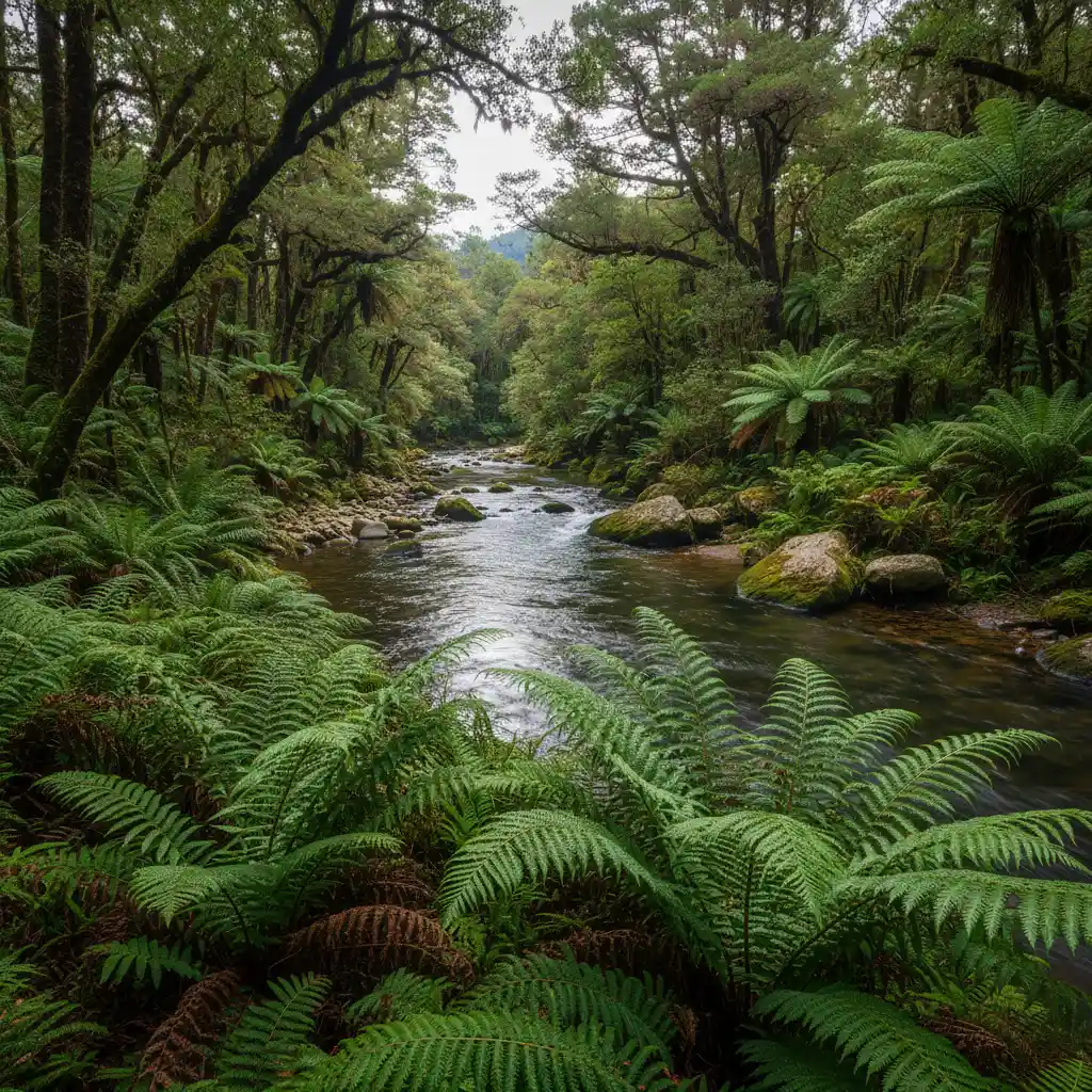 The Tarawera River flowing through the Kawerau region