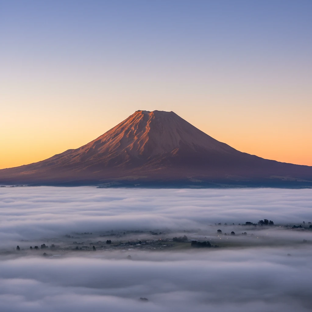 Mount Putauaki scenic view in Kawerau