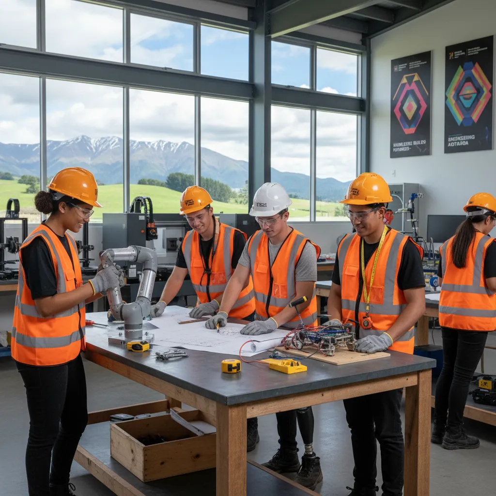 Local Māori youth training in engineering and forestry sectors