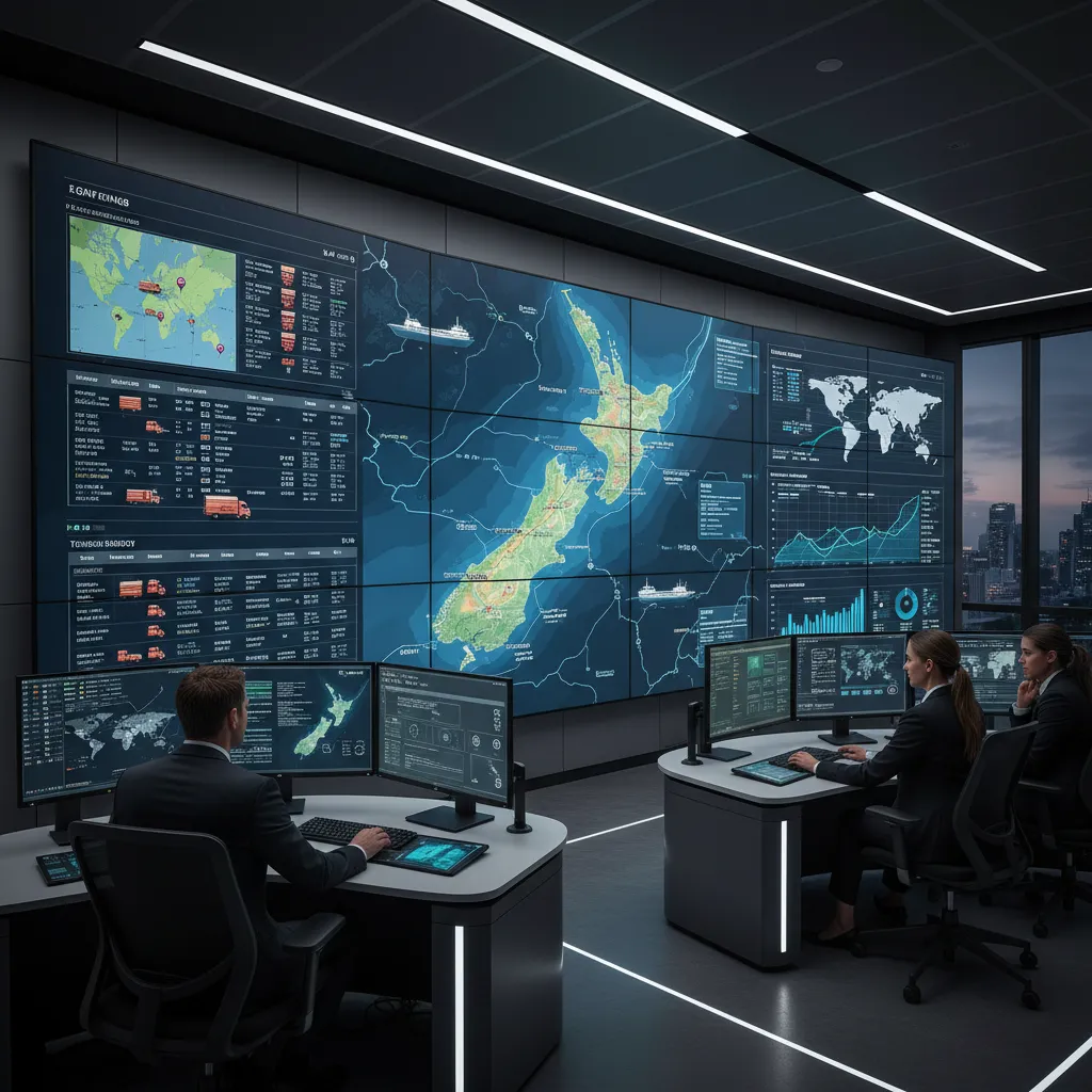 Forestry supply chain management control room