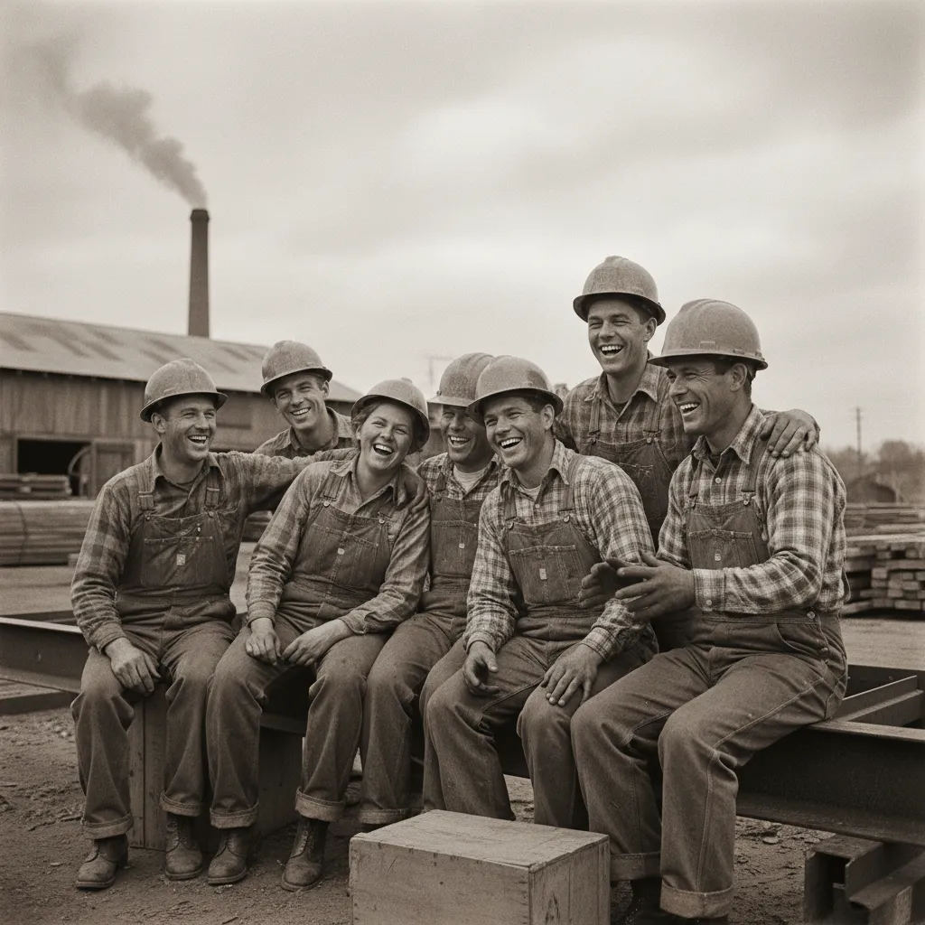 Kawerau mill workers in the 1970s