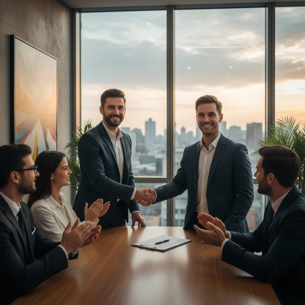 Employer and trainee discussing funding options