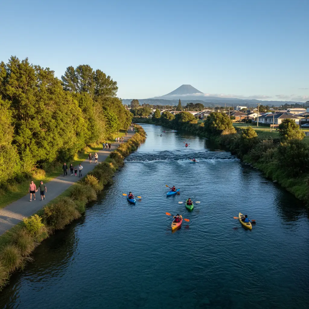 Lifestyle amenities along Tarawera River Kawerau