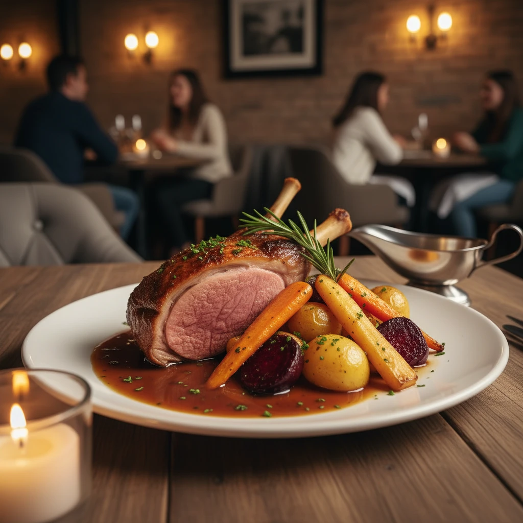 Classic roast dinner at Kawerau Cosmopolitan Club