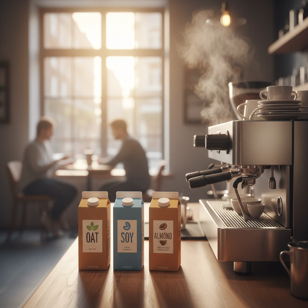 Dairy-free and vegan milk options for coffee in Kawerau