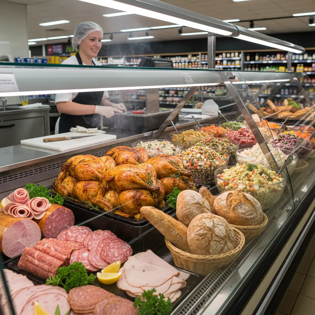 Supermarket deli food options for budget travel