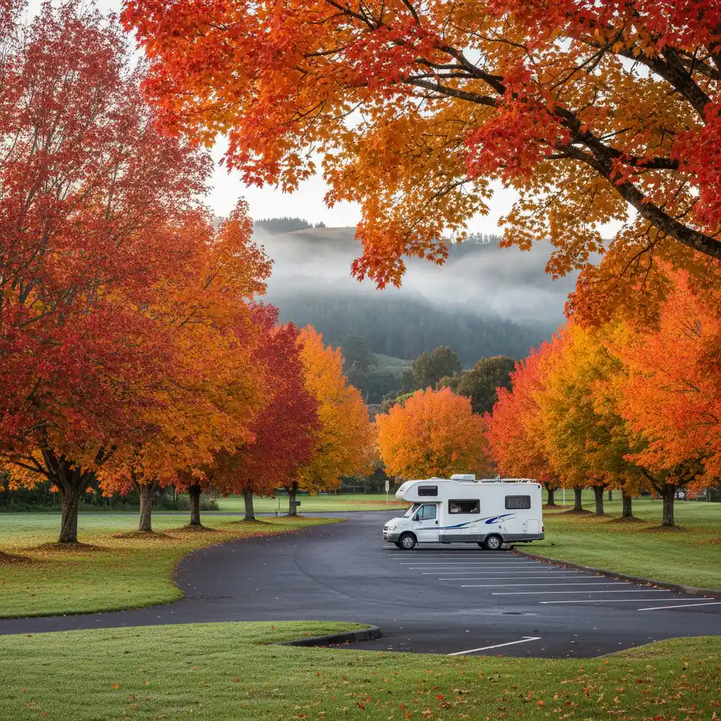 Prideaux Park freedom camping area in Kawerau