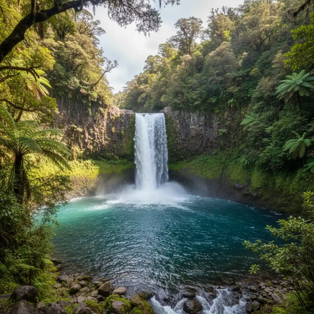 Tarawera Falls landscape