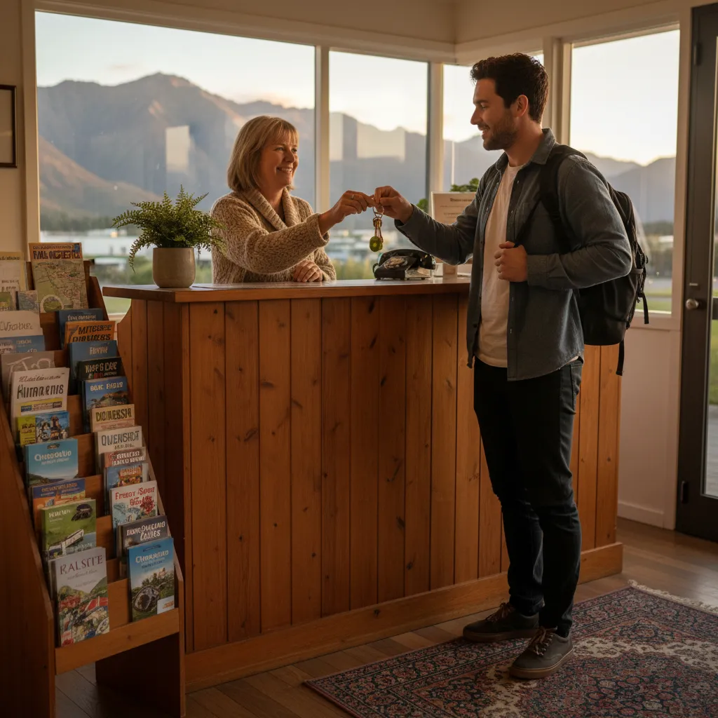 Friendly service at Kawerau motel reception