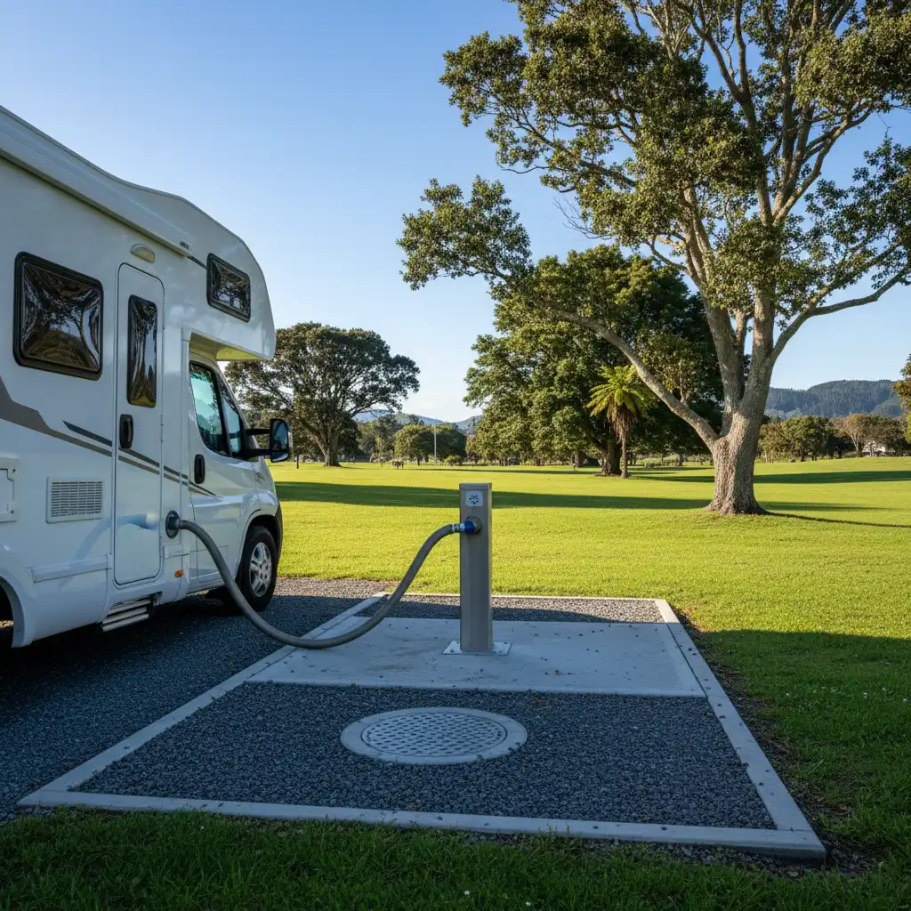 Kawerau public dump station at Prideaux Park