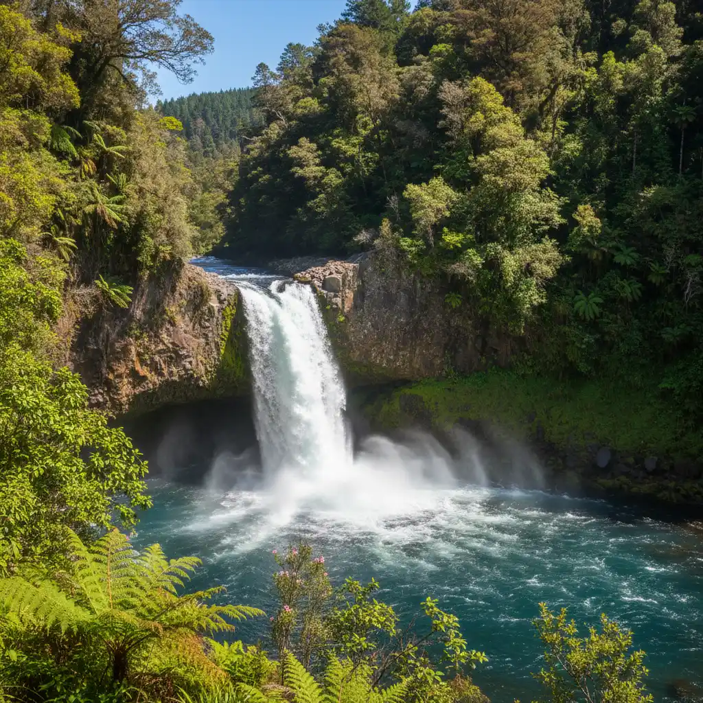 Tarawera Falls hiking destination near Kawerau