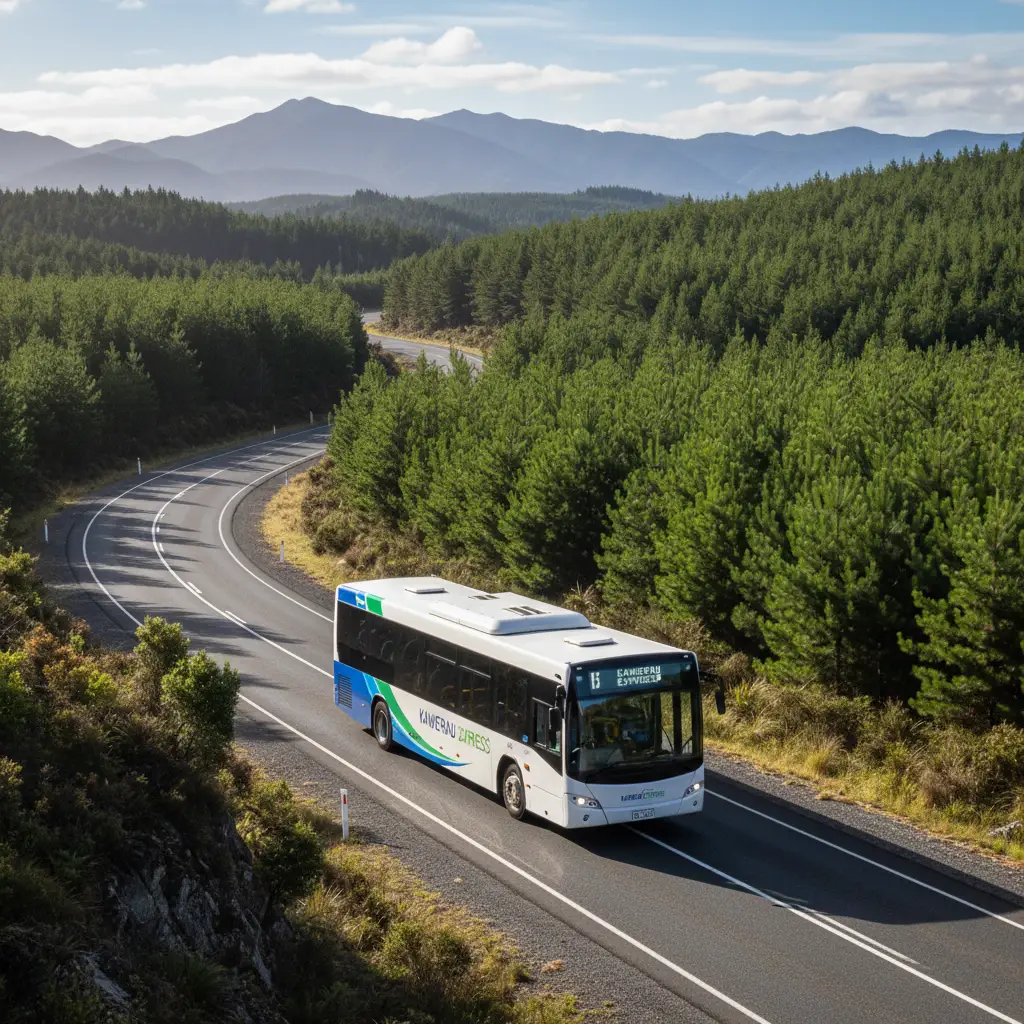 Bus travel on New Zealand regional highways
