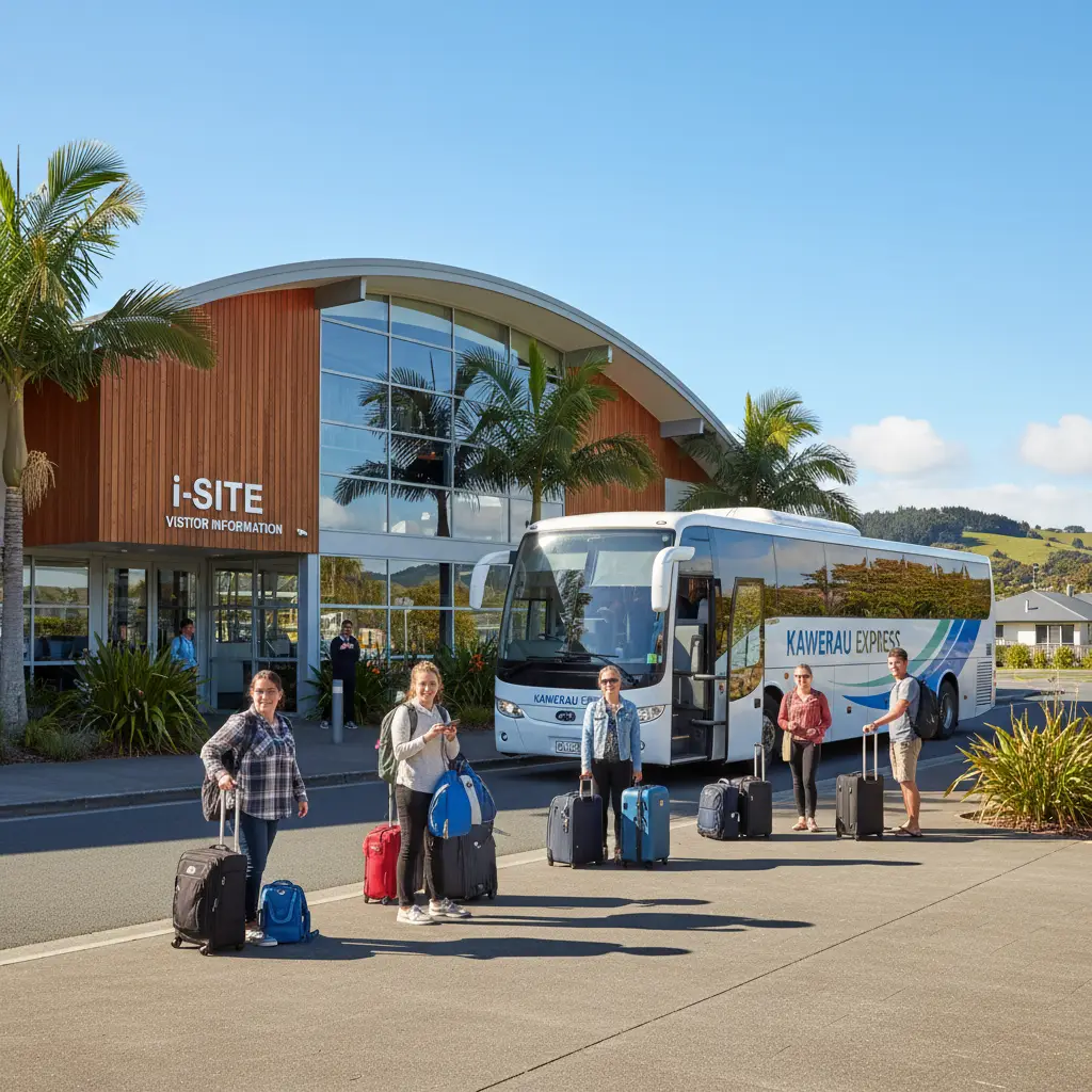 Kawerau Information Centre bus stop location