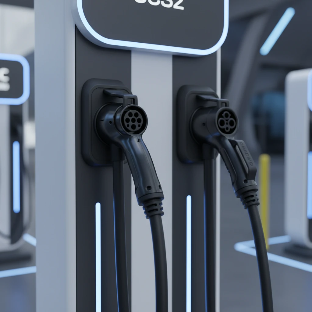 CCS2 and CHAdeMO EV charging connectors