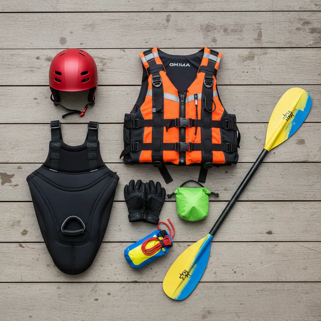Essential kayak safety gear for slalom courses