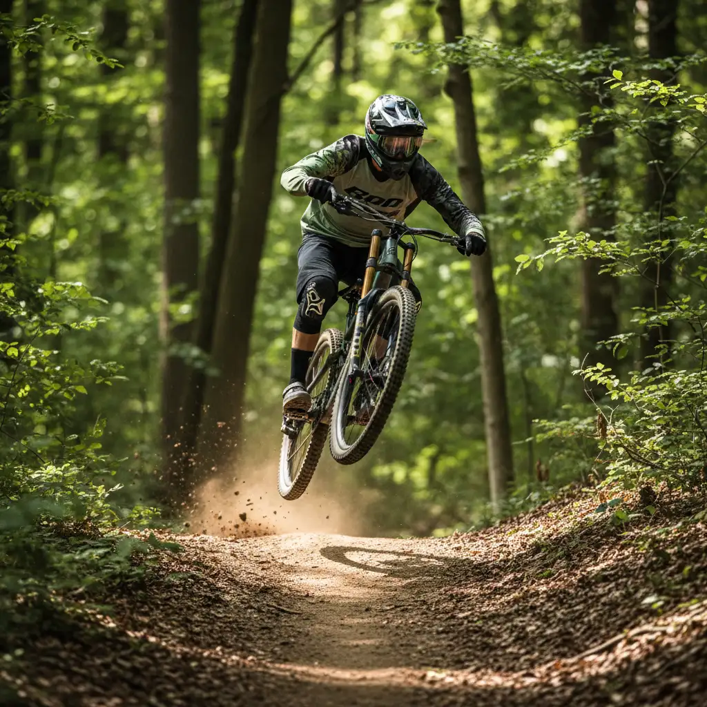 Advanced rider on the Monarch Trail in Kawerau