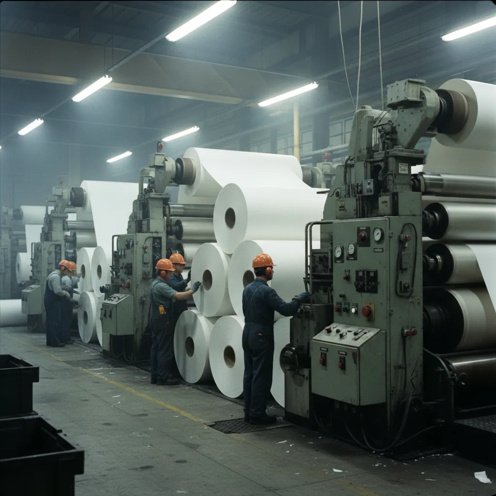 Interior operations of the Tasman Mill during peak production