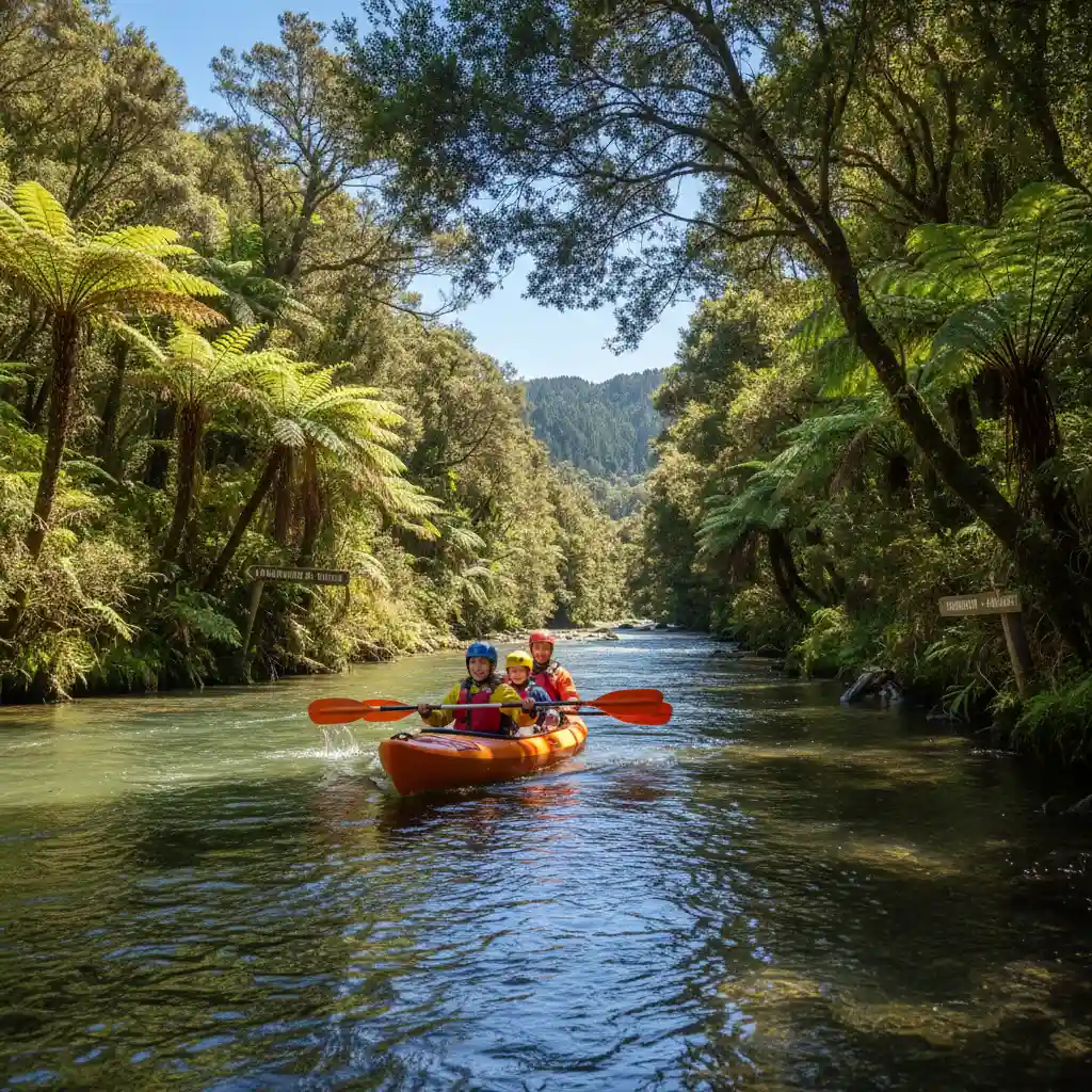 Recreational activities on Tarawera River Kawerau