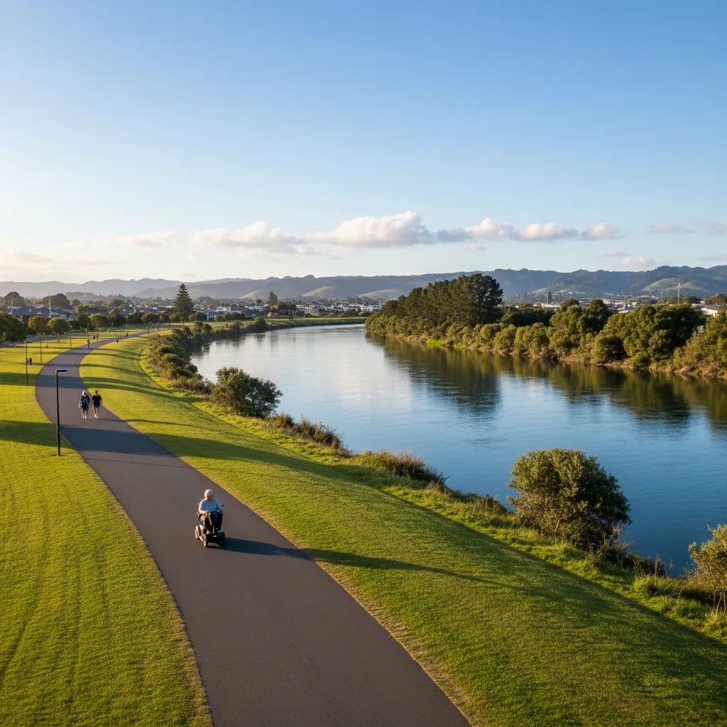 Warren Cole Walkway Whakatāne riverside path