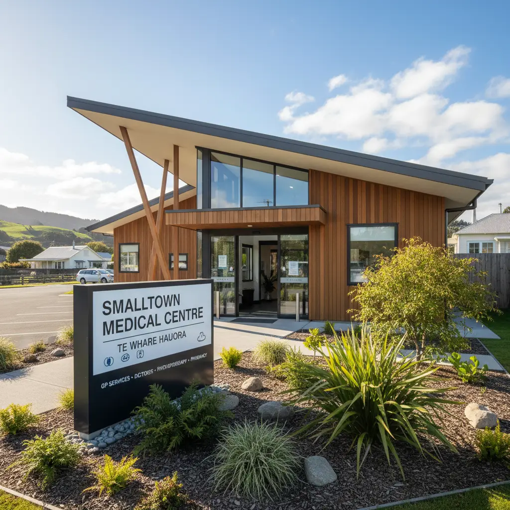 Exterior of a medical centre in Kawerau offering GP services