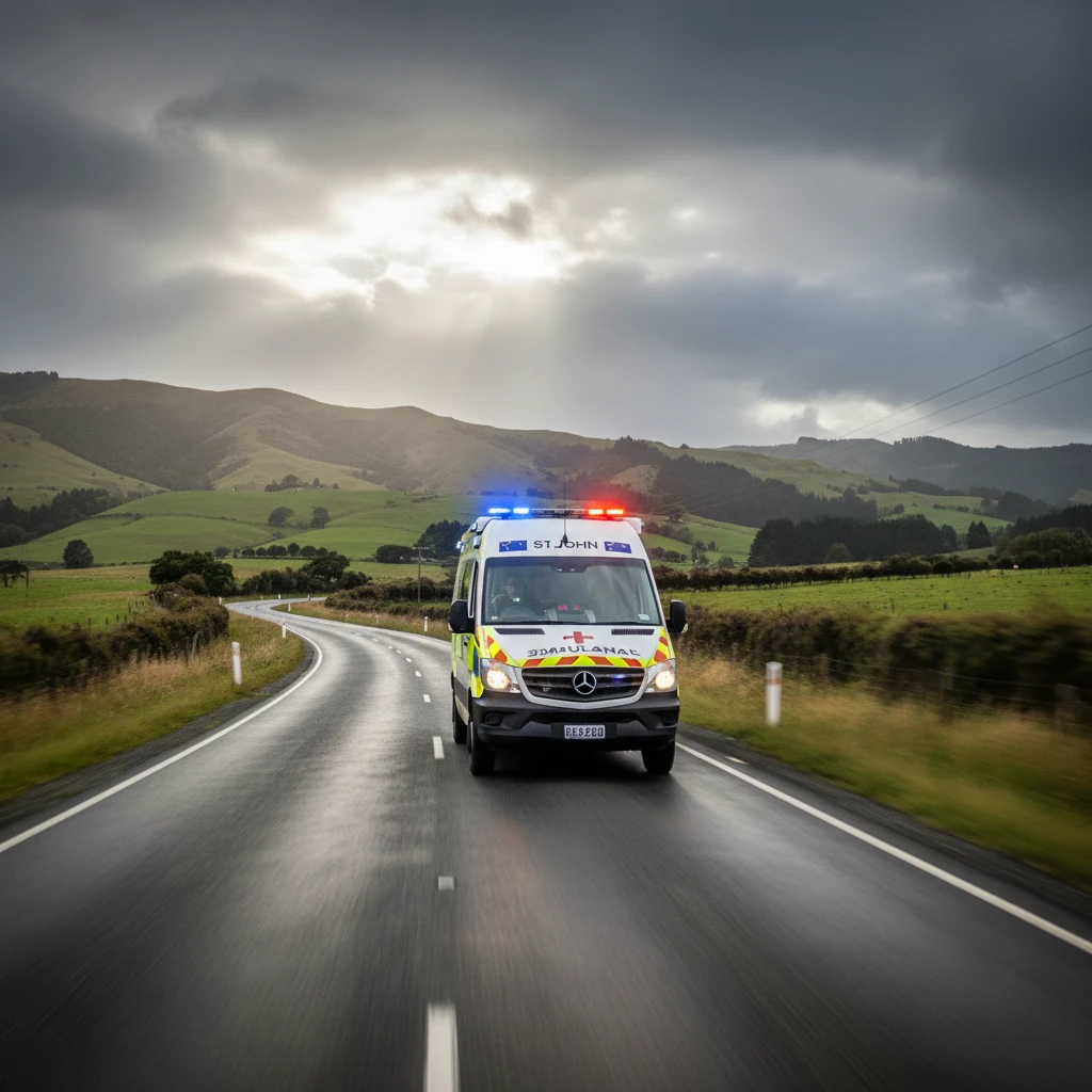 Emergency ambulance transport near Kawerau
