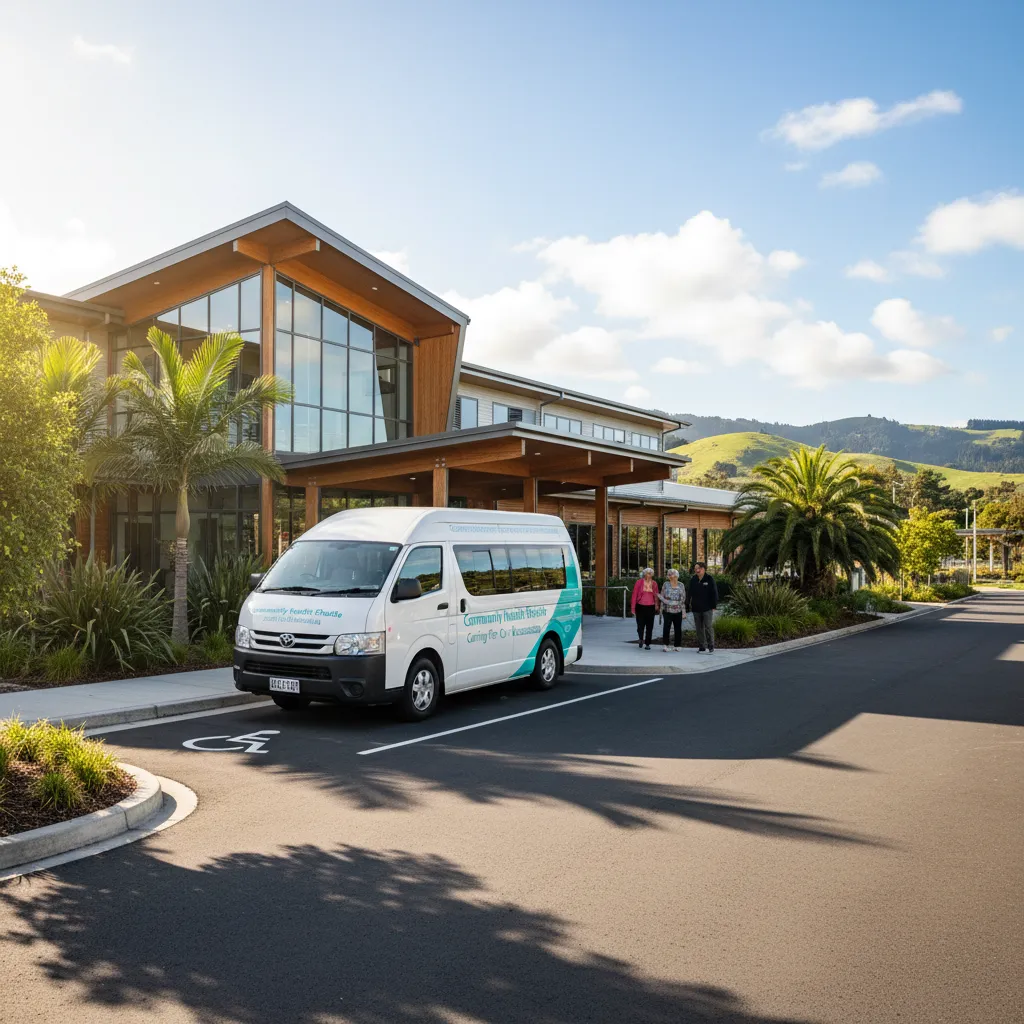 Community health shuttle service vehicle