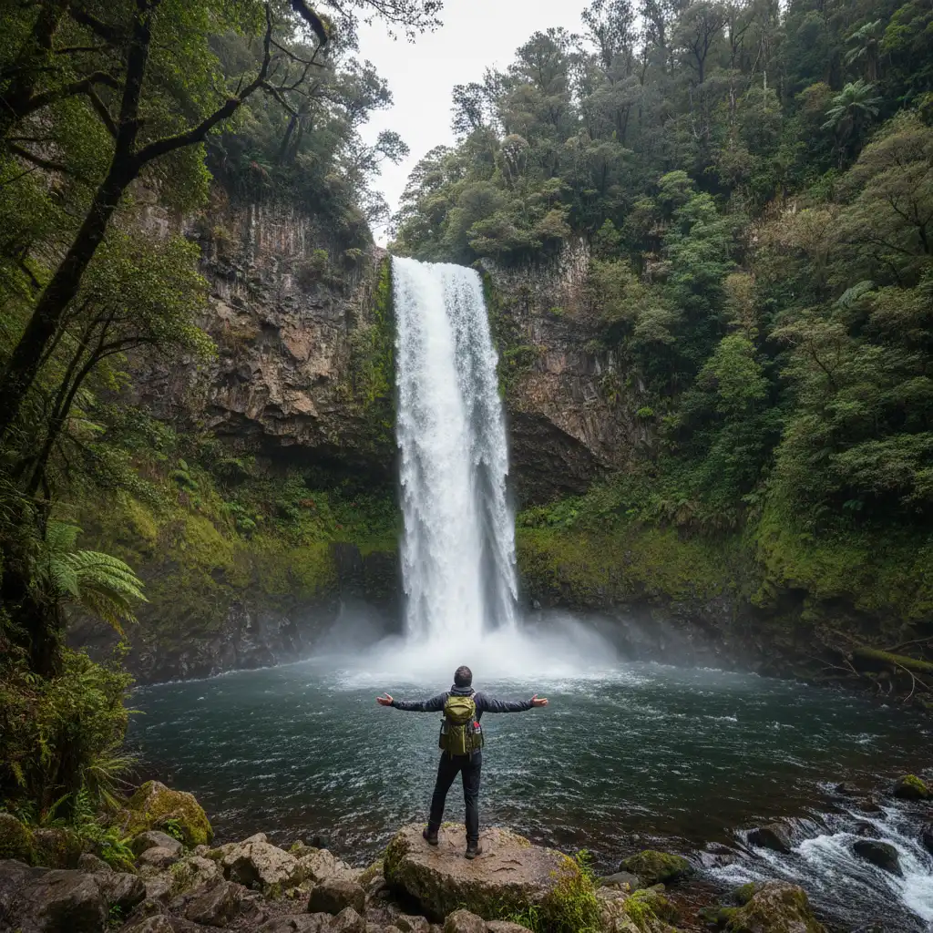 Tarawera Falls hiking and permits