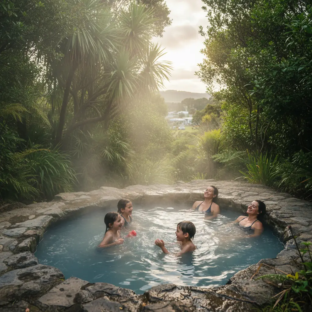 Free thermal pools in Kawerau for families