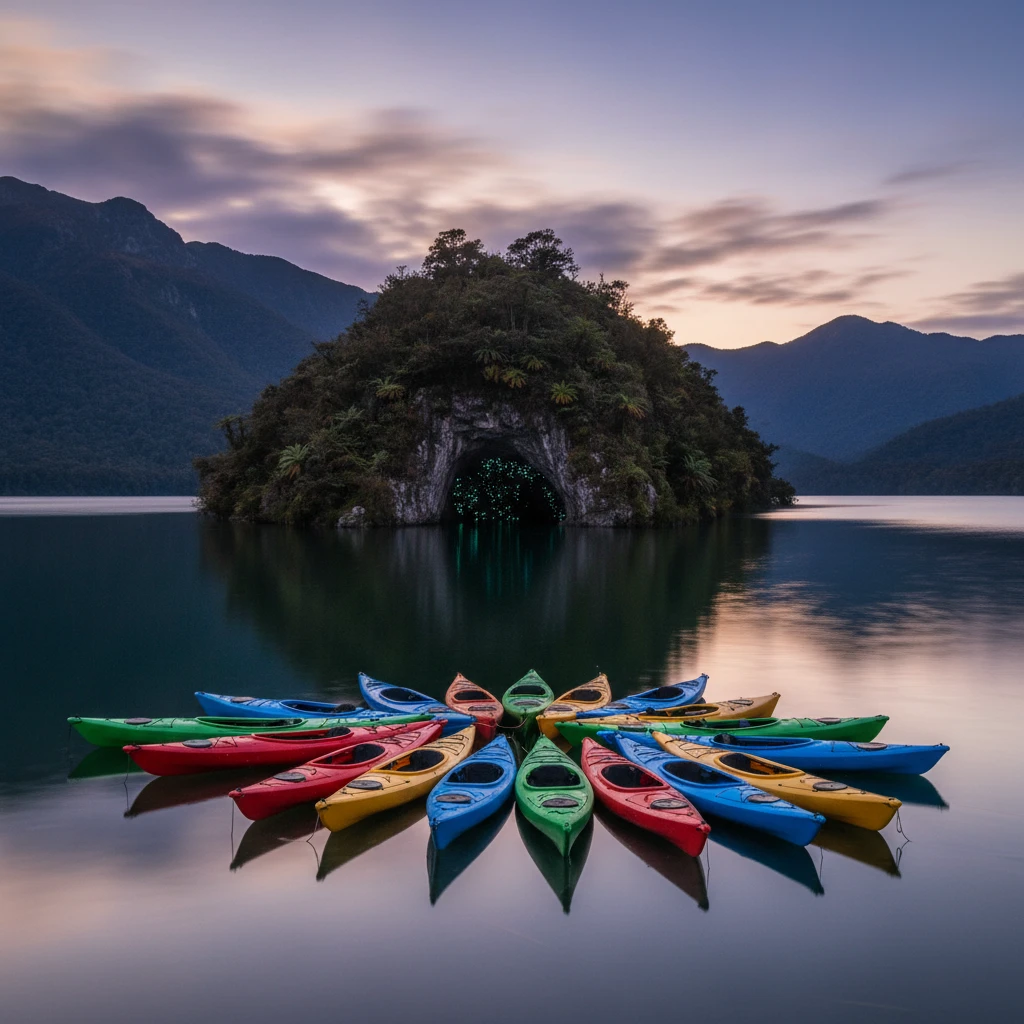 Kayaking on Lake McLaren near Tauranga