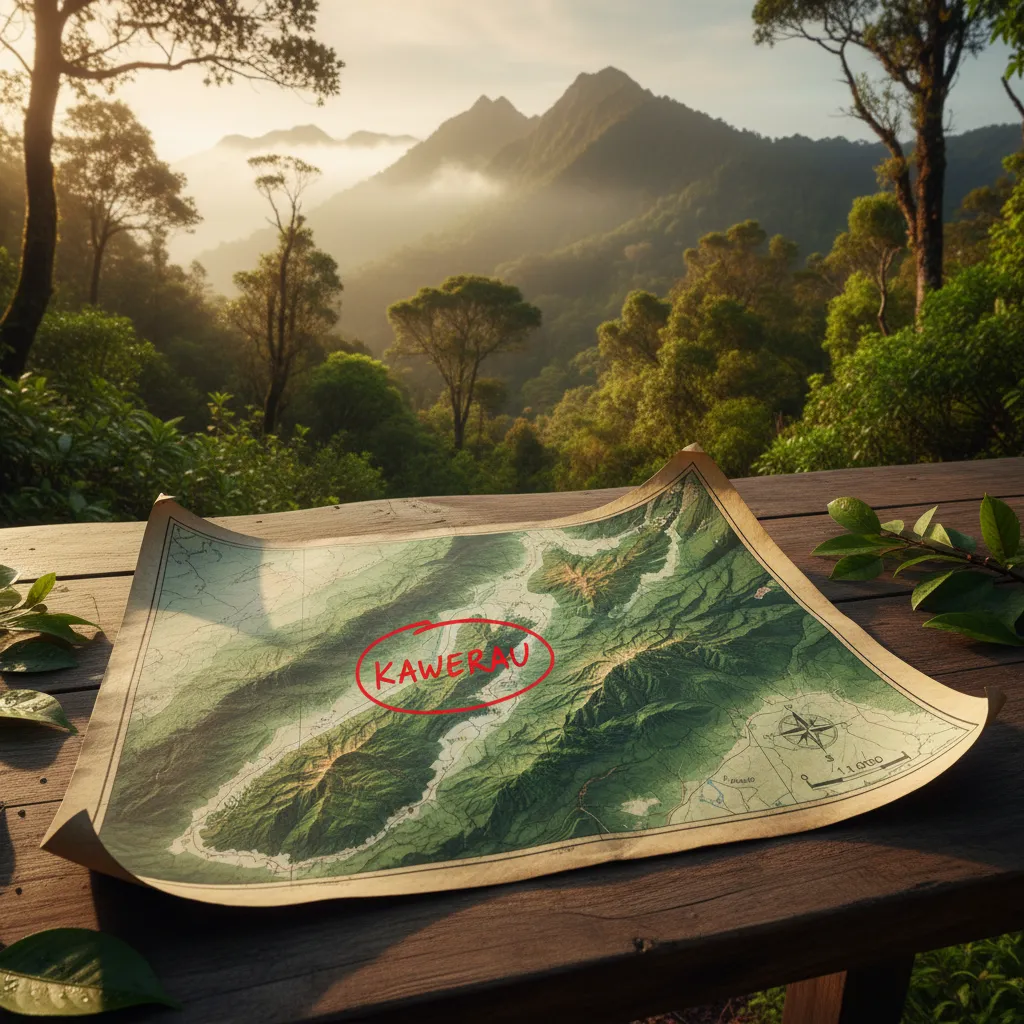 Map of Kawerau and Bay of Plenty region