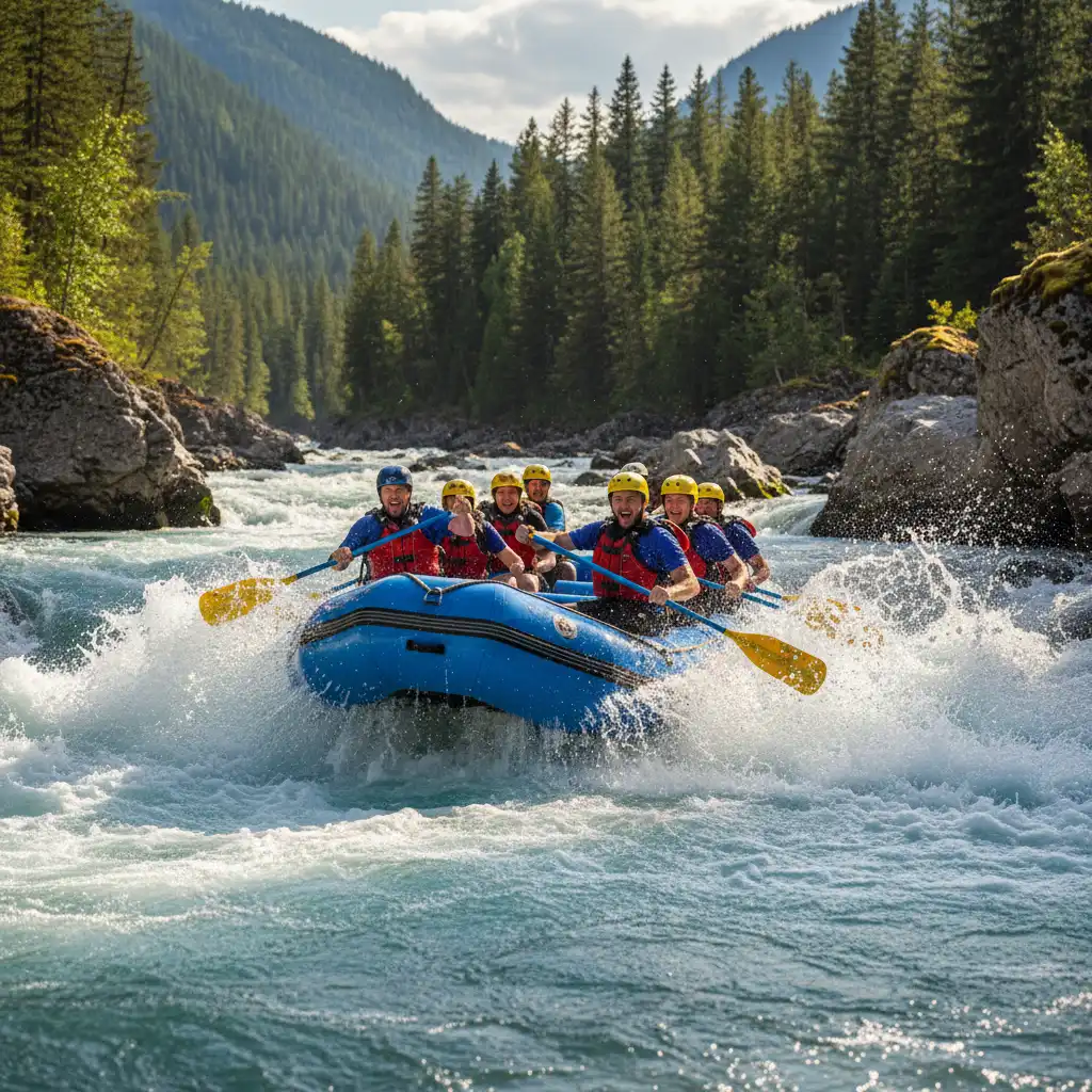 White water rafting adventure on the Tarawera River
