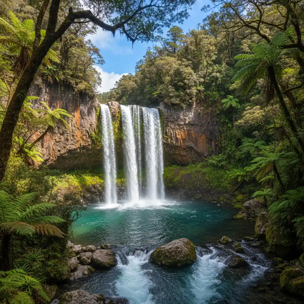 Tarawera Falls Kawerau tourism highlight