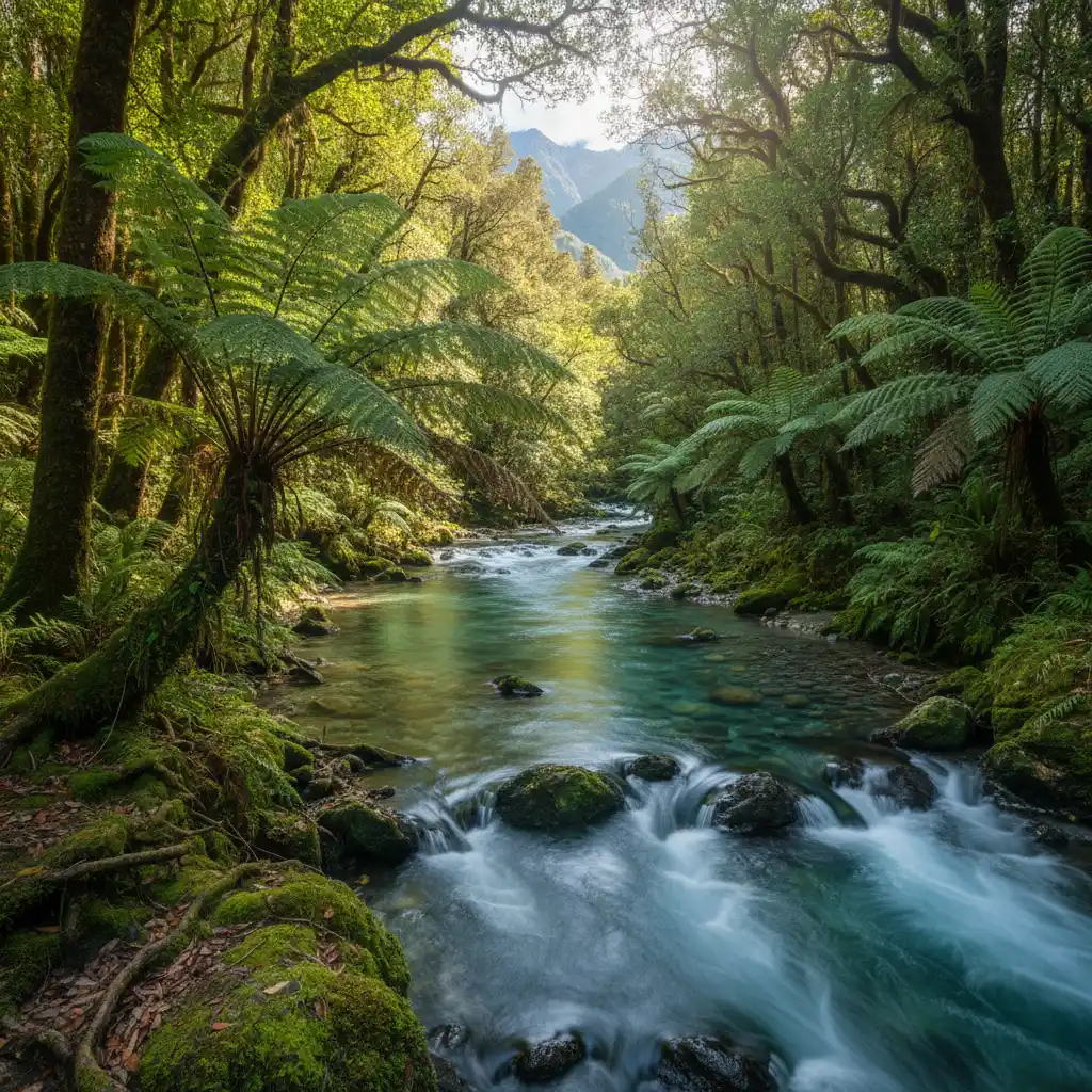 The scenic Tarawera River walk in Kawerau