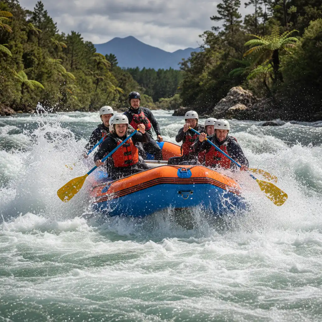 White water rafting on the Tarawera River
