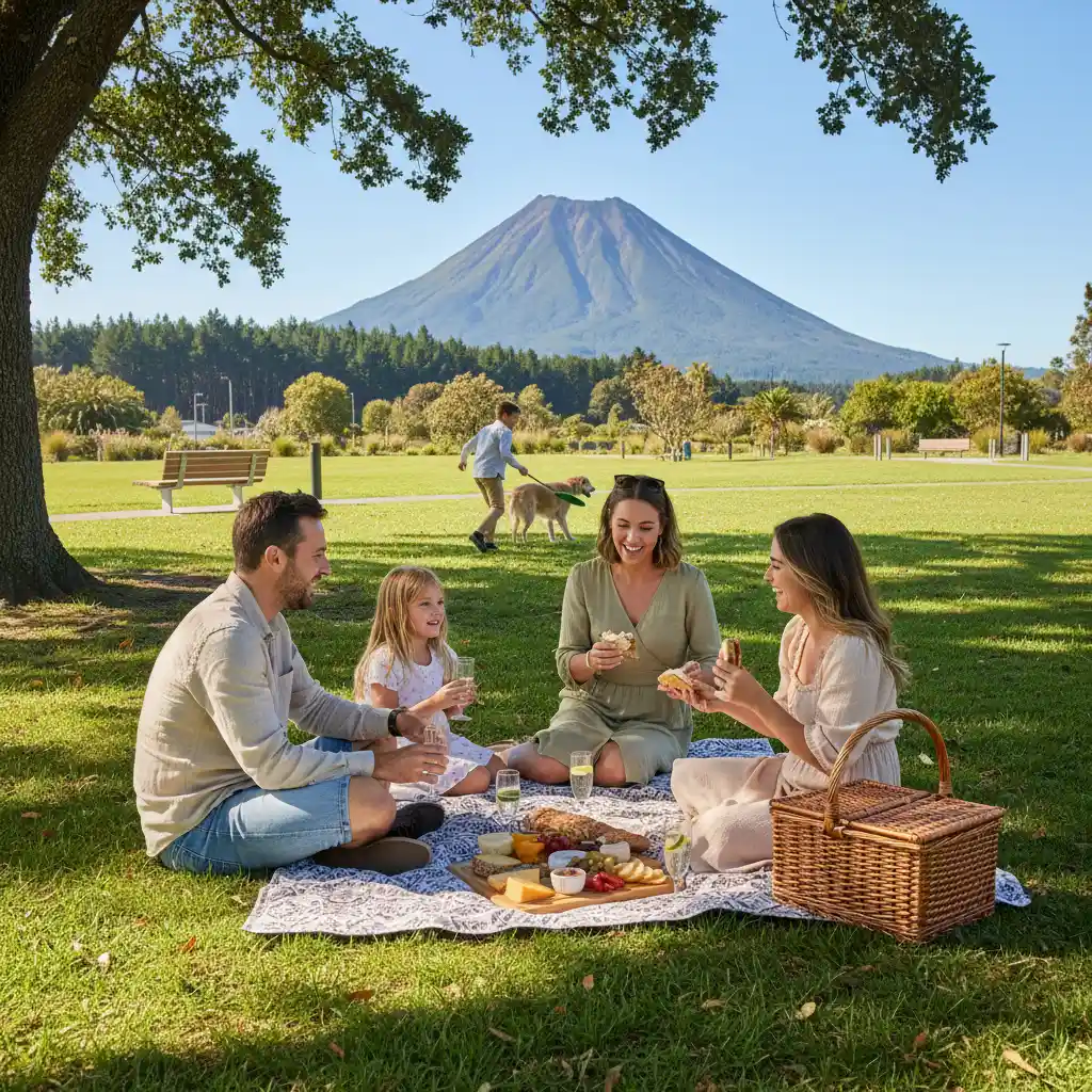 Family enjoying the outdoor lifestyle in Kawerau