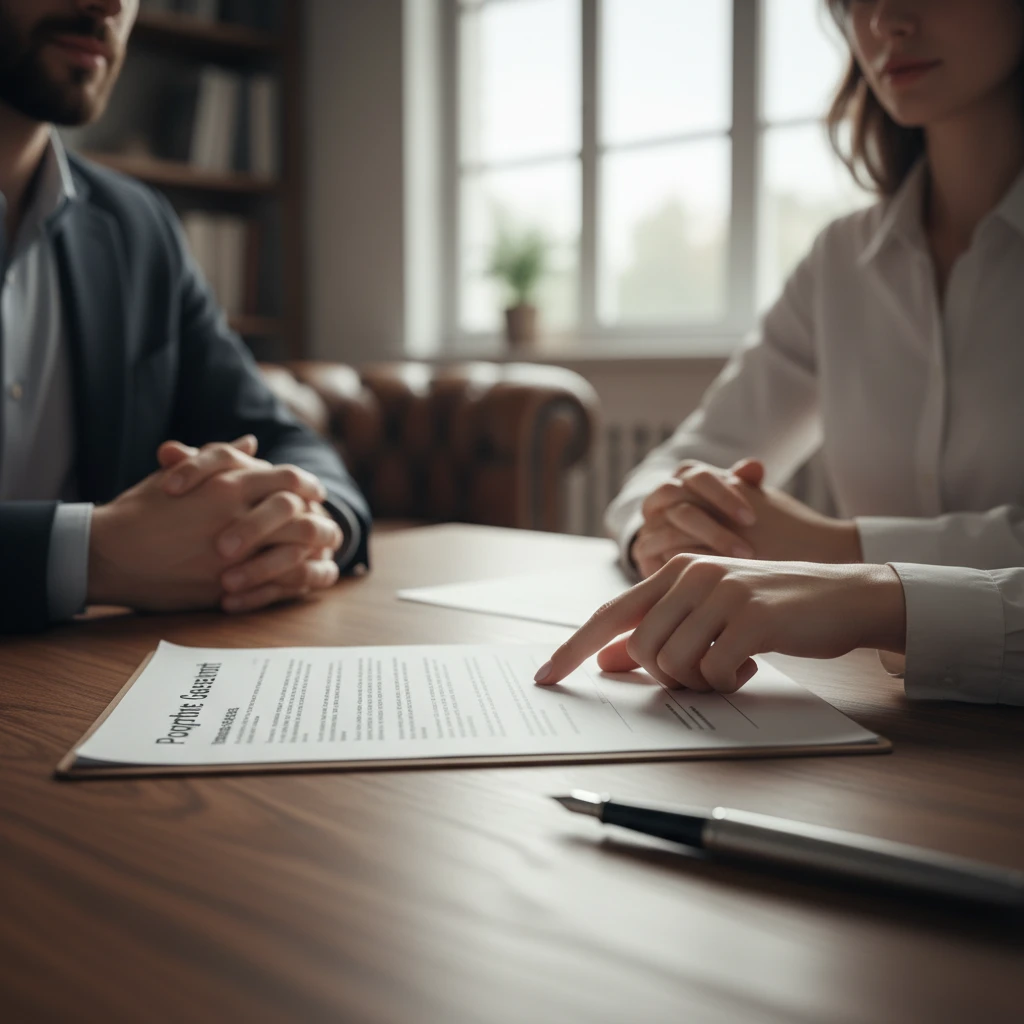 Signing a real estate contract