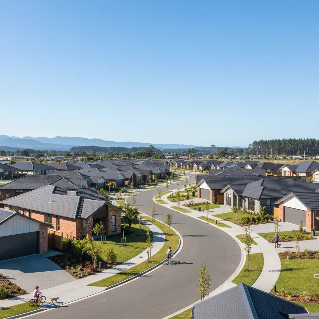 Modern residential housing development in Kawerau