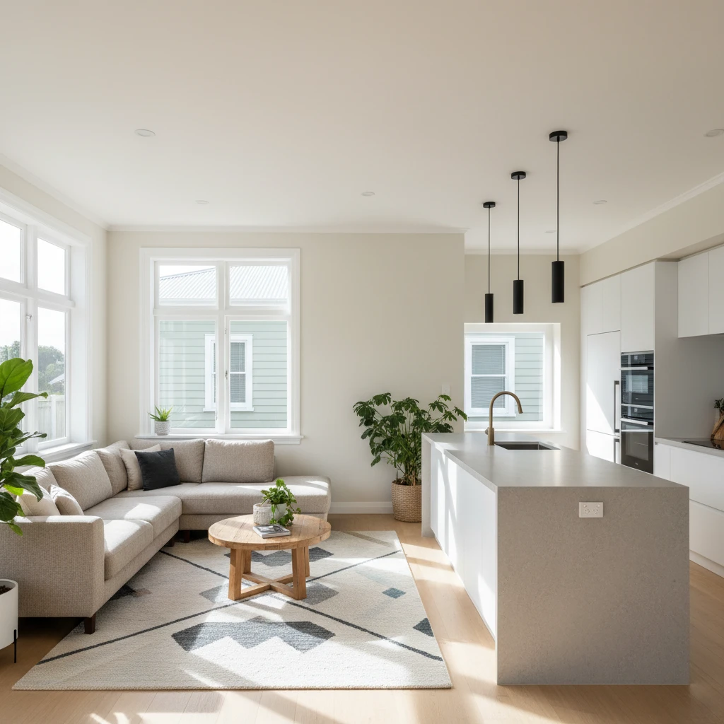Modern renovated interior of a Kawerau rental property