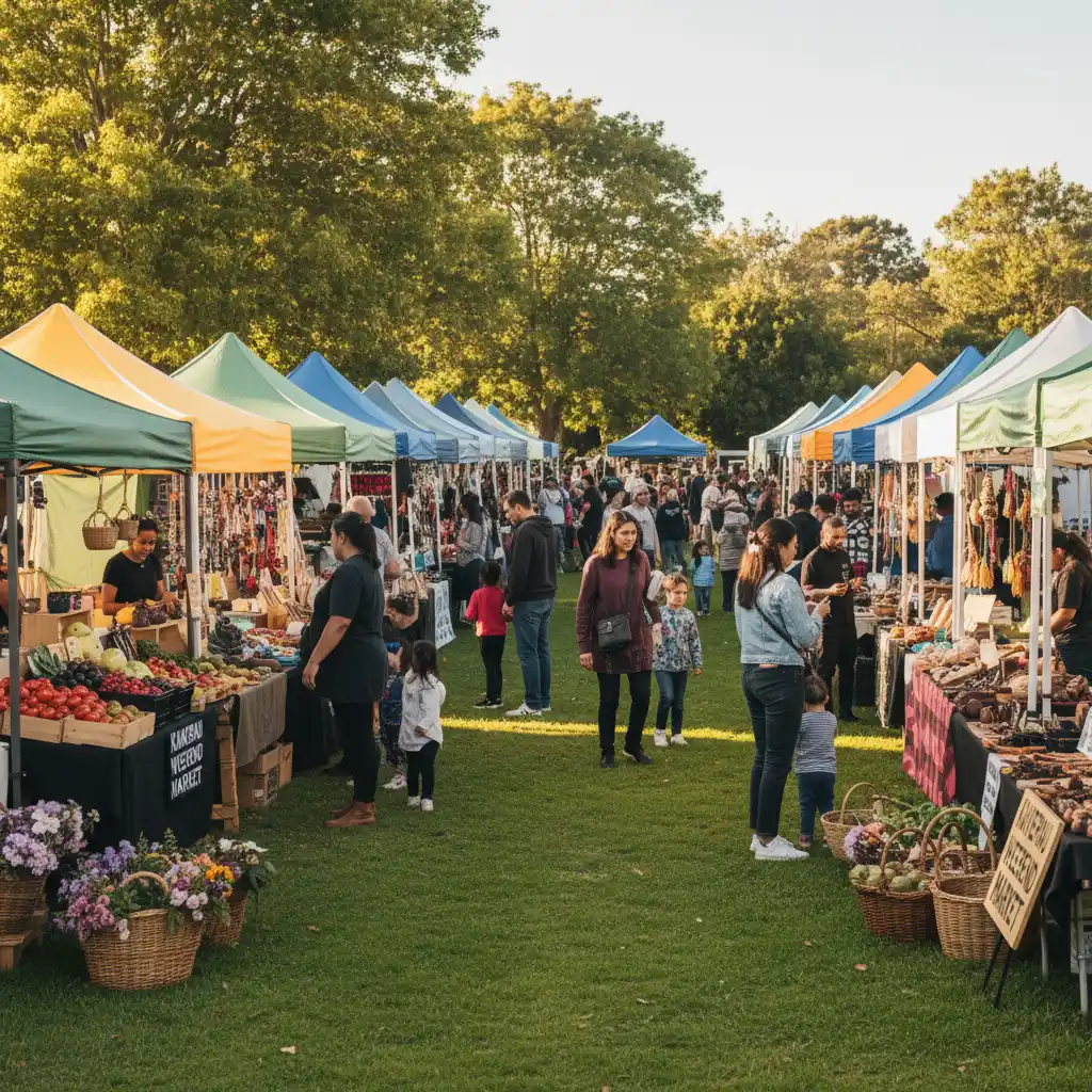 Local community market and lifestyle in Kawerau