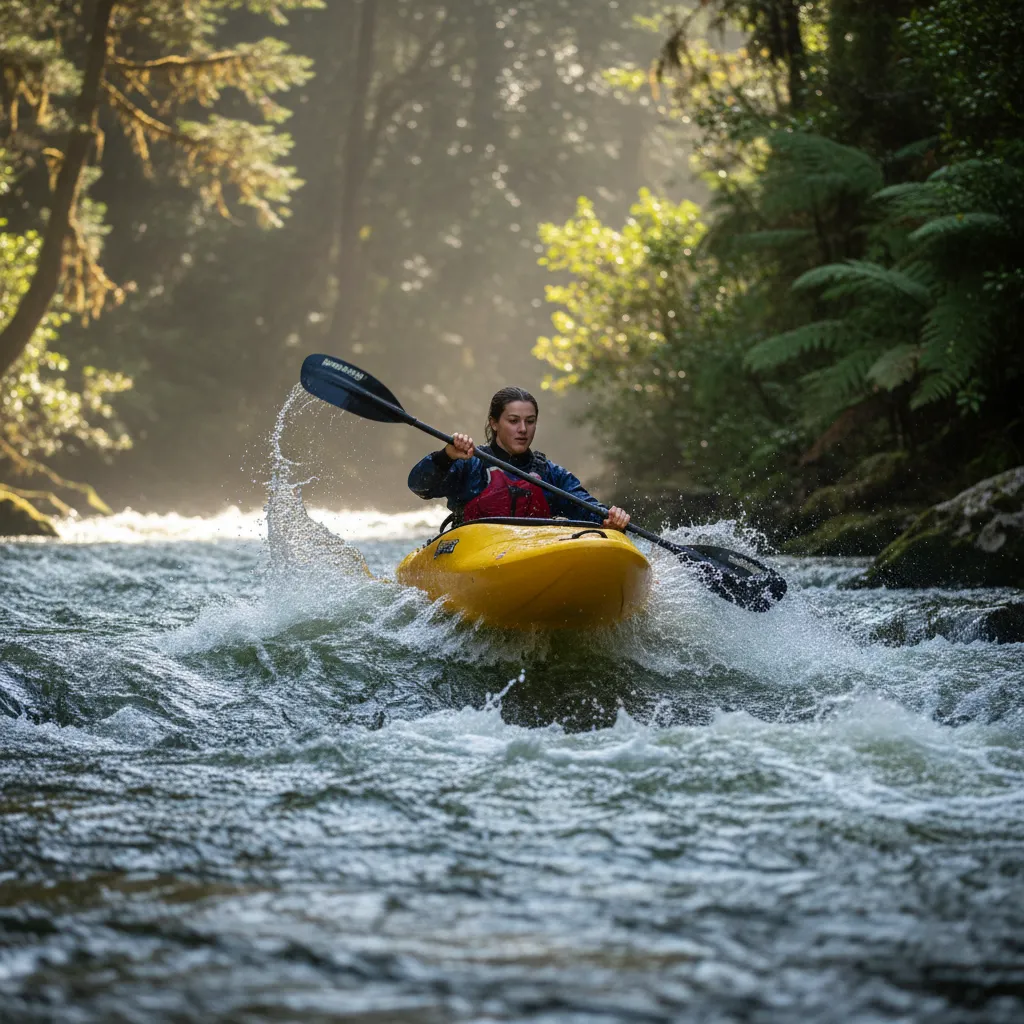 Kayaking on the Tarawera River in Kawerau