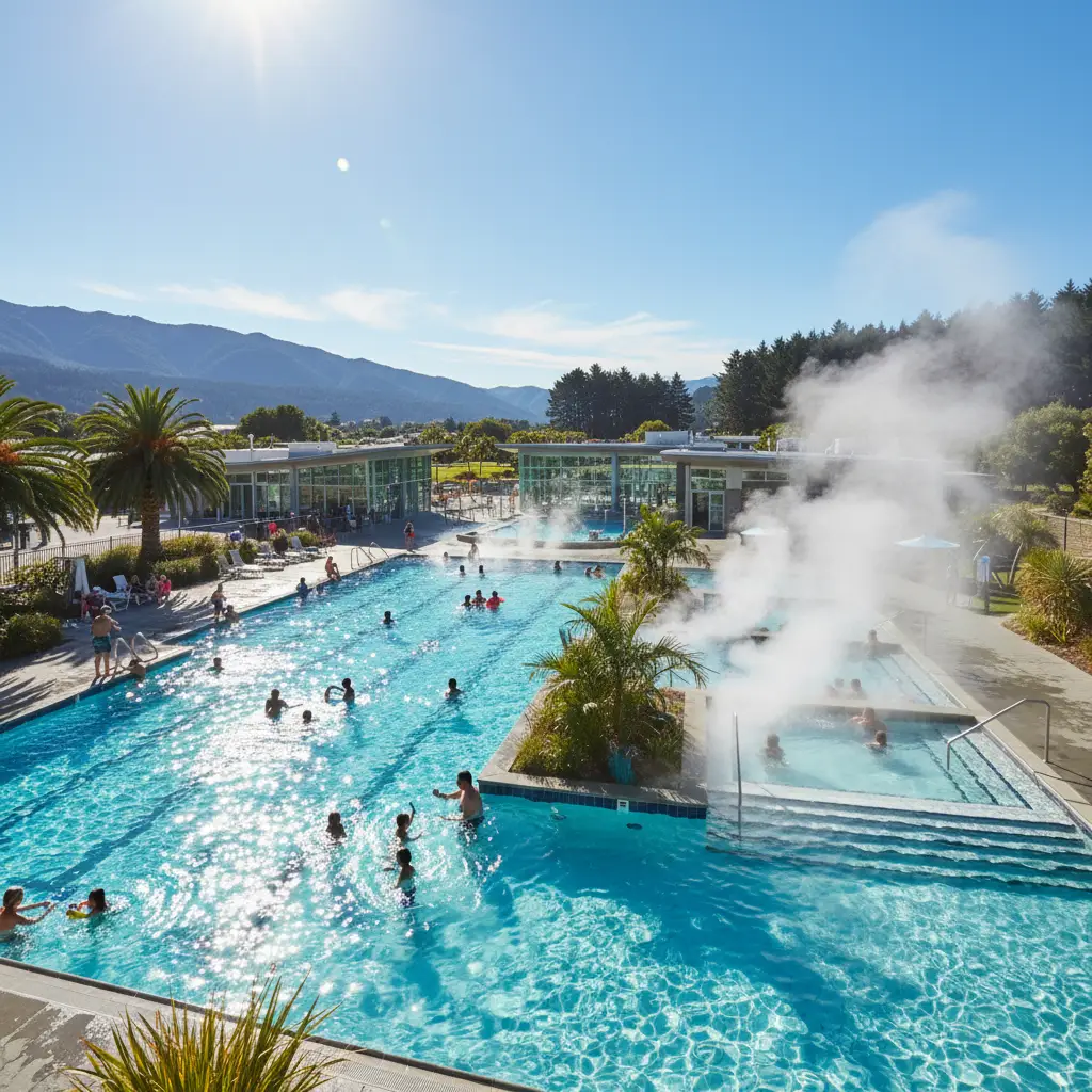 Maurie Kjar Memorial Swimming Pool complex in Kawerau